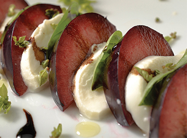 Plum Caprese Salad