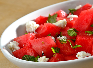 Watermelon Feta Cubes