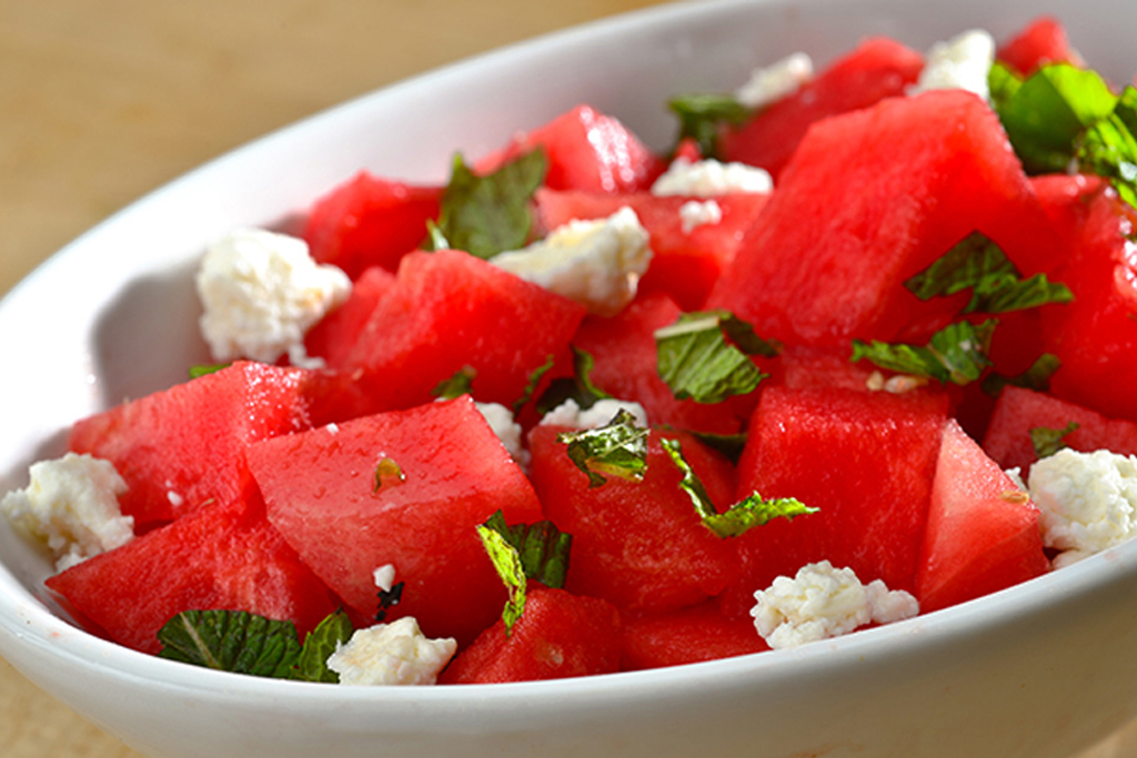 Watermelon Feta Cubes