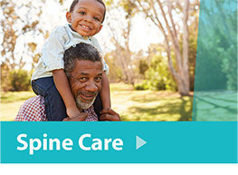 Kid on shoulders - Spine Care - AR