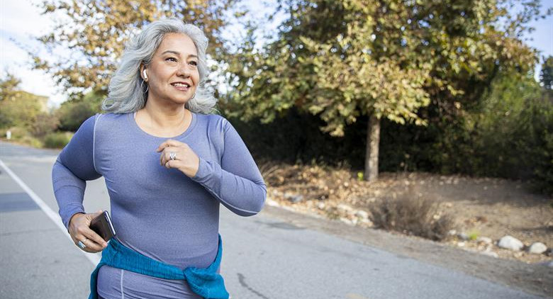 woman running